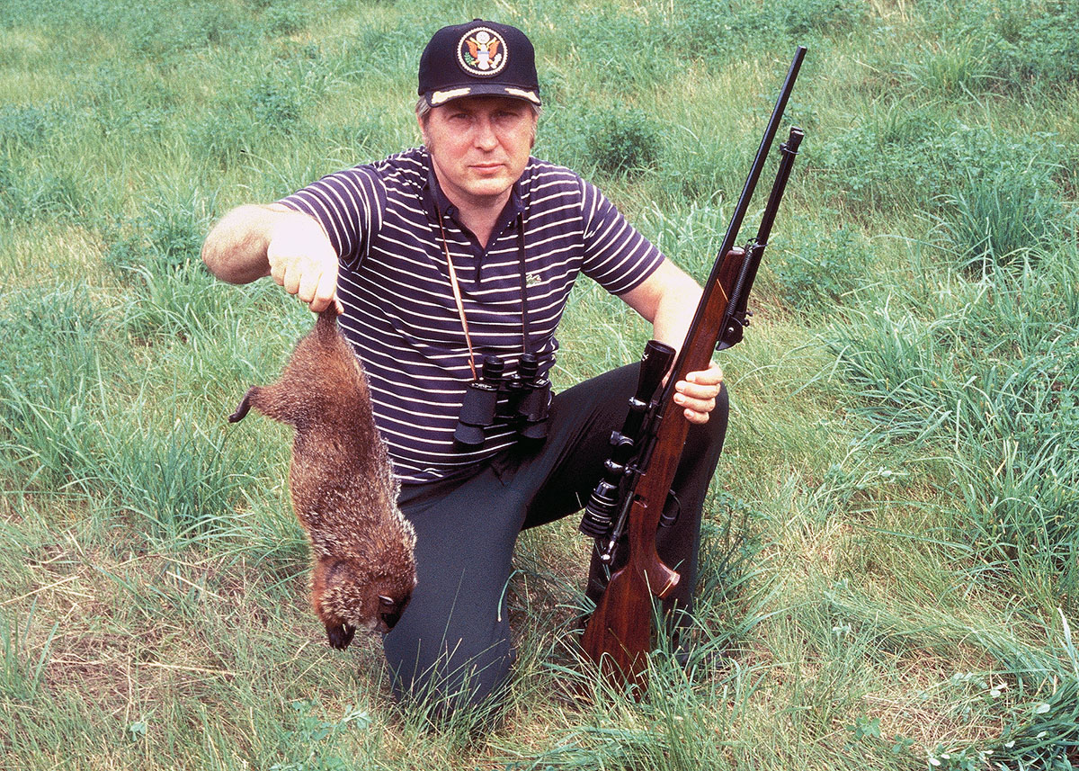 Trzoniec has used the 224 Weatherby Magnum Varmintmaster since 1981, and at that time shot this groundhog at about 325 yards with his favorite load containing Hornady 55-grain Spire Points over IMR-4895 powder.